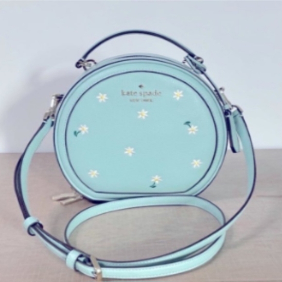 kate spade Bags Kate Spade Traveler Embroidered Canteen Crossbody Bag Aphrodite Daisies